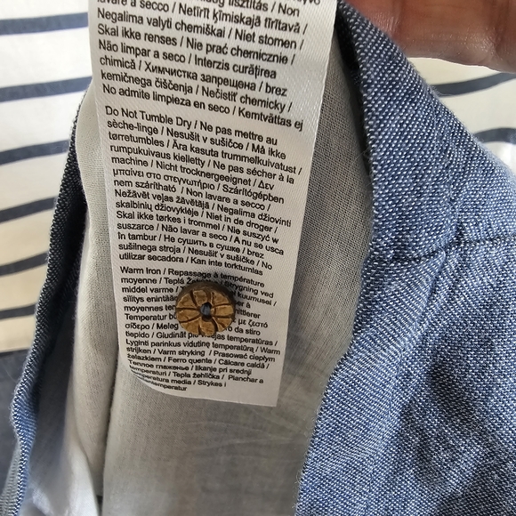 BRAKEBURN S 12 BLUE/ WHITE STRIPPED DRESS. NAUTICAL, CAPE CODE BEACHIE. - Picture 5 of 10